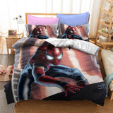 Marvel Spiderman Cosplay Bedding Set Duvet Covers Comforter Bed Sheets - EBuycos