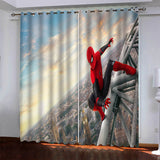 Marvel Spiderman Pattern Curtains Blackout Window Drapes
