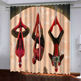 Marvel Superhero Spiderman Pattern Curtains Blackout Window Drapes