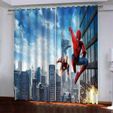 Marvel Superhero Spiderman Pattern Curtains Blackout Window Drapes