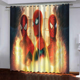 Marvel Superhero Spiderman Pattern Curtains Blackout Window Drapes