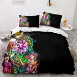 Mermaid Cosplay Bedding Set Full Duvet Cover Comforter Soft Bed Sheets - EBuycos