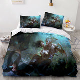 Mermaid Cosplay Bedding Set Full Duvet Cover Comforter Soft Bed Sheets - EBuycos