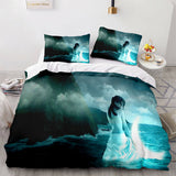 Mermaid Cosplay Bedding Set Full Duvet Cover Comforter Soft Bed Sheets - EBuycos