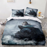 Mermaid Cosplay Bedding Set Full Duvet Cover Comforter Soft Bed Sheets - EBuycos