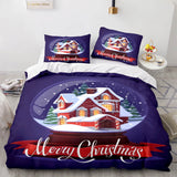 Merry Christmas Decor Bedding Sets Duvet Covers Comforter Bed Sheets - EBuycos