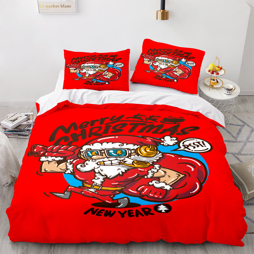 Merry Christmas Decor Bedding Sets Duvet Covers Comforter Bed Sheets - EBuycos