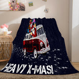 Merry Christmas Flannel Blanket Throw Blanket Comforter Bed Sets - EBuycos