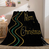 Merry Christmas Flannel Fleece Blanket - EBuycos