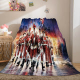 Merry Christmas Flannel Fleece Throw Cosplay Blanket Comforter Set - EBuycos