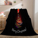 Merry Christmas Flannel Fleece Throw Cosplay Blanket Comforter Set - EBuycos