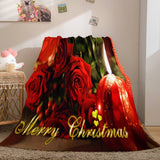 Merry Christmas Flannel Fleece Throw Cosplay Blanket Comforter Set - EBuycos