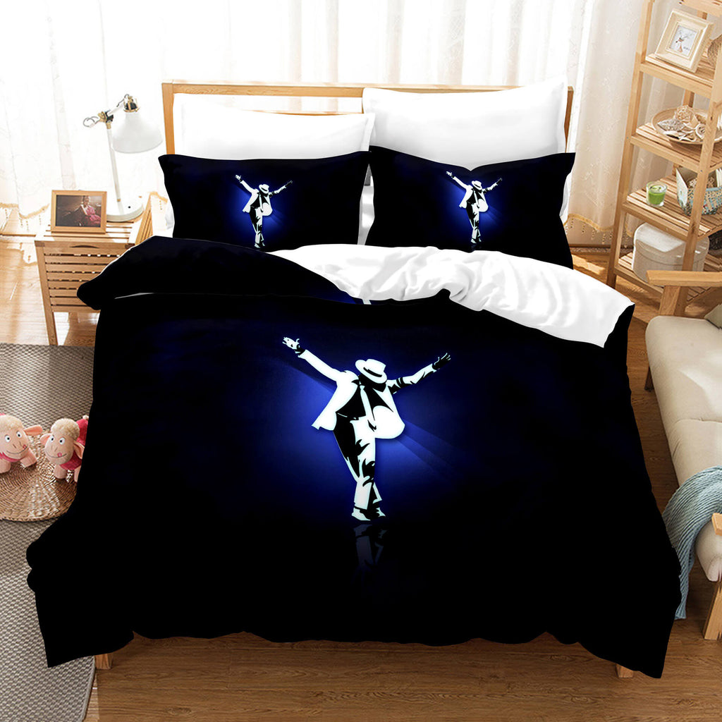 Michael Jackson 3 Piece Bedding Set Duvet Covers Comforter Bed Sheets - EBuycos