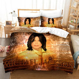Michael Jackson 3 Piece Bedding Set Duvet Covers Comforter Bed Sheets - EBuycos