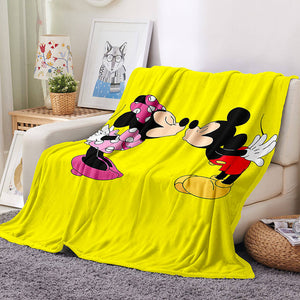 Mickey Mouse Blanket Flannel Throw Room Decoration