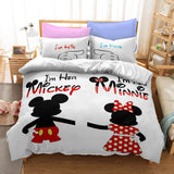 Mickey Mouse Cosplay Bedding Set Duvet Cover Christmas Bed Sheets Sets - EBuycos