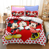 Mickey Mouse Cosplay Bedding Set Duvet Cover Christmas Bed Sheets Sets - EBuycos