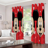 Mickey Mouse Curtains Cosplay Blackout Window Drapes Room Decoration