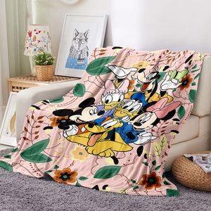 Mickey Mouse Donald Duck Blanket Flannel Fleece Throw Cosplay Blanket