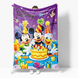 Mickey Mouse Minnie Mouse Flannel Fleece Throw Blanket