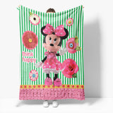 Mickey Mouse Minnie Mouse Flannel Fleece Throw Cosplay Blanket Set - EBuycos