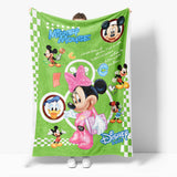 Mickey Mouse Minnie Mouse Flannel Fleece Throw Cosplay Blanket Set - EBuycos