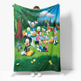 Mickey Mouse Minnie Mouse Flannel Fleece Throw Cosplay Blanket Set