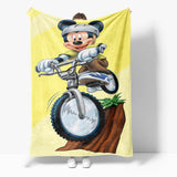 Mickey Mouse Minnie Mouse Flannel Fleece Throw Cosplay Blanket Set - EBuycos