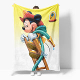 Mickey Mouse Minnie Mouse Flannel Fleece Throw Cosplay Blanket Set - EBuycos