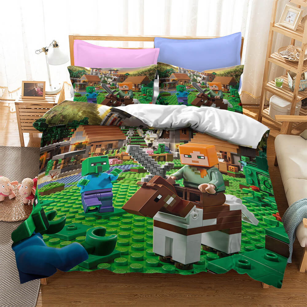 Minecraft Bedding Sets Pattern Quilt Cover Without Filler – EBuycos