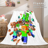 Minecraft Flannel Fleece Throw Cosplay Blanket Comforter Set - EBuycos
