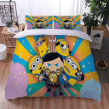 Minions The Rise of Gru Bedding Set Cosplay Quilt Duvet Cover Bed Sets