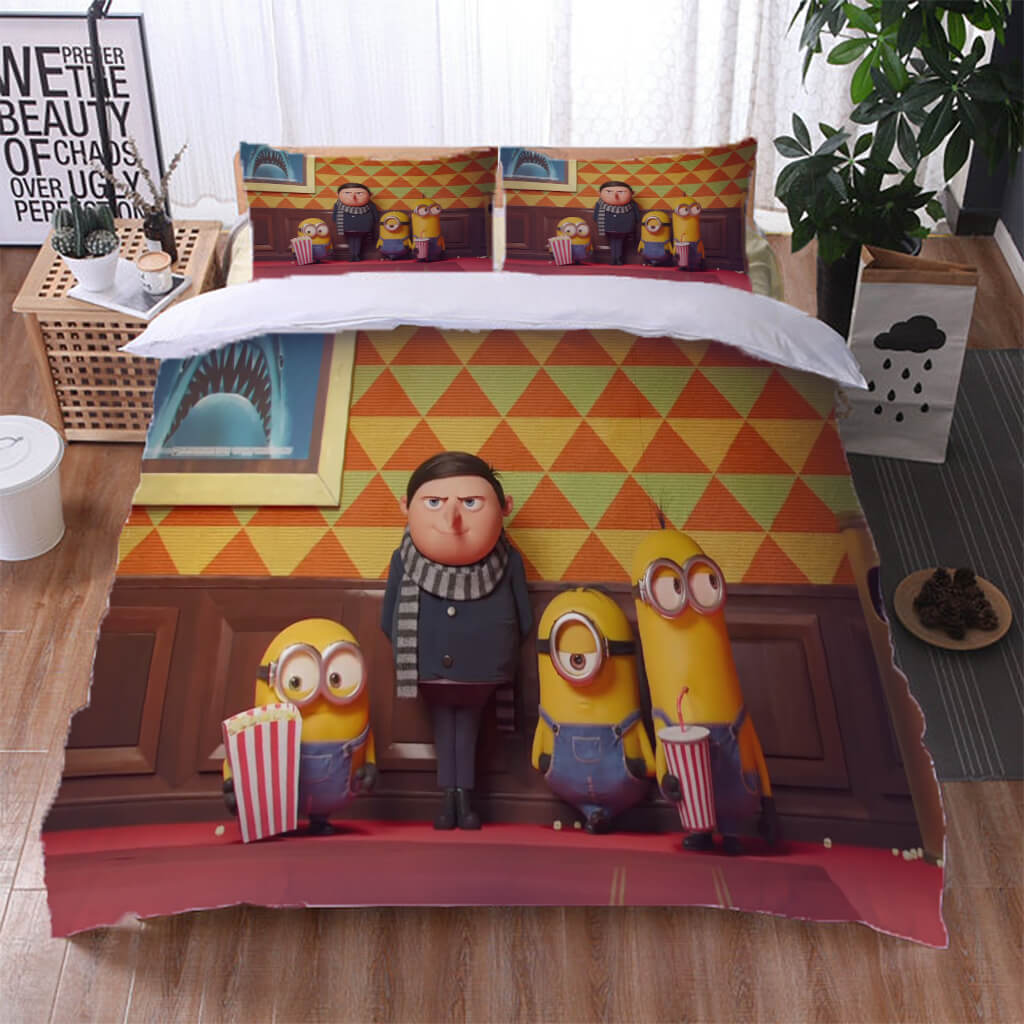 Minions The Rise of Gru Bedding Set Quilt Cover Without Filler