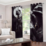 Moon Knight Curtains Cosplay Blackout Window Drapes for Room Decoration