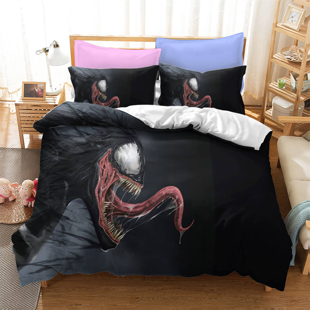 Movie Venom Cosplay Bedding Set Duvet Cover Halloween Bed Sheets Sets - EBuycos