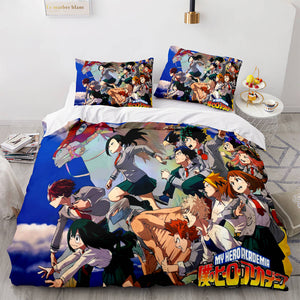 My Hero Academia Bedding Set Cosplay Quilt Covers Without Filler