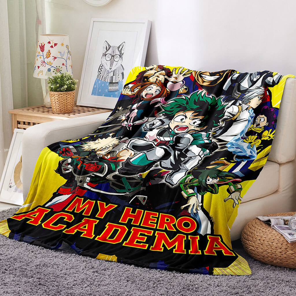 My Hero Academia Blanket Flannel Throw Room Decoration