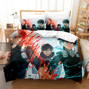 My Hero Academia Cosplay Bedding Set Duvet Cover Comforter Bed Sheets - EBuycos