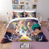 My Hero Academia Cosplay Bedding Set Duvet Covers Comforter Bed Sheets - EBuycos