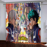 My Hero Academia Pattern Curtains Blackout Window Drapes