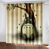 My Neighbour Totoro Curtains Pattern Blackout Window Drapes