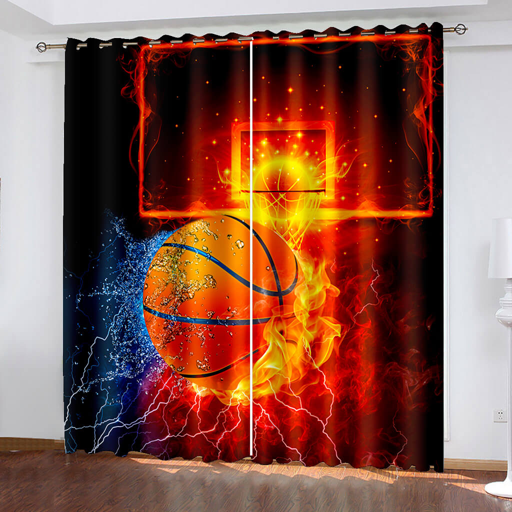 NBA Basketball Curtains Blackout Window Drapes