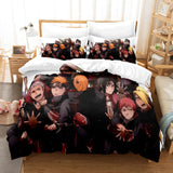 Naruto Cosplay Bedding Set Full Duvet Cover Comforter Soft Bed Sheets - EBuycos