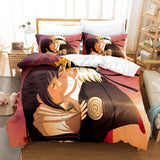 Naruto Cosplay Bedding Set Full Duvet Cover Comforter Soft Bed Sheets - EBuycos