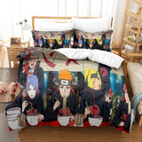 Naruto Cosplay Bedding Set Full Duvet Cover Comforter Soft Bed Sheets - EBuycos