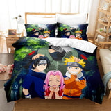 Naruto Cosplay Bedding Set Full Duvet Cover Comforter Soft Bed Sheets - EBuycos