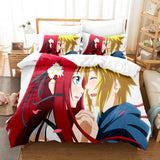 Naruto Cosplay Bedding Set Full Duvet Cover Comforter Soft Bed Sheets - EBuycos