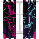 Naruto Curtains Cosplay Blackout Window Treatments Drapes for Room Decoration