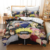 Naruto Kakashi Sasuke Bedding Set Quilt Duvet Covers Bed Sheets Sets - EBuycos
