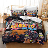 Naruto Kakashi Sasuke Bedding Set Quilt Duvet Covers Bed Sheets Sets - EBuycos